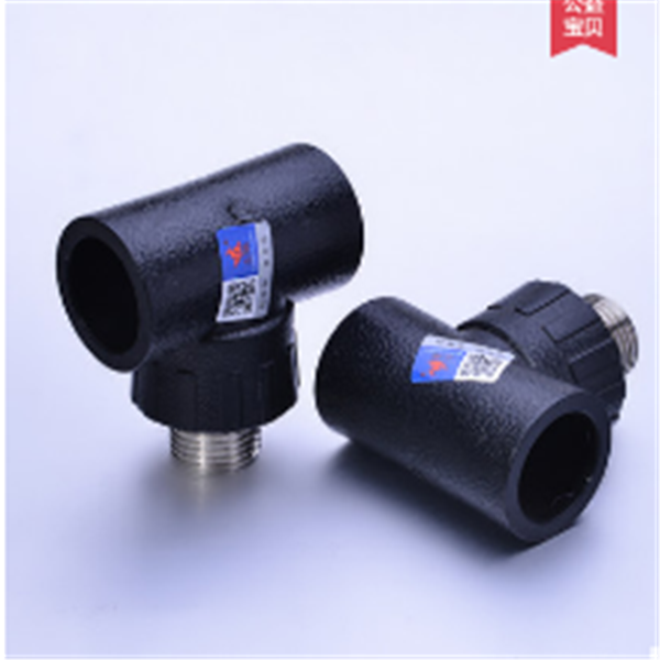 PE注塑外螺纹异径三通(图1)